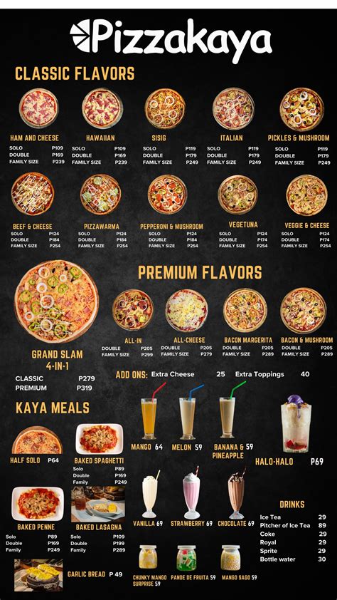 pizzakaya gensan|Menu at Pizzakaya SM City of Gensan Foodcourt cafeteria, .